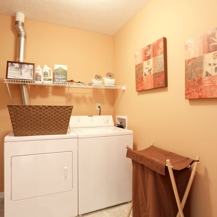 In-unit laundry room